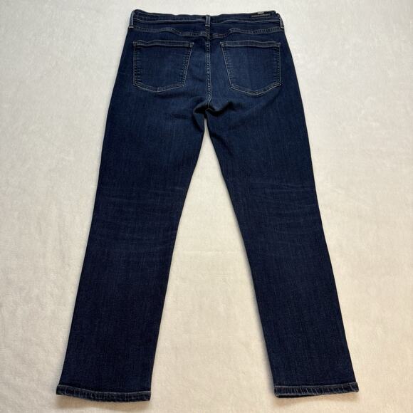 Citizens of Humanity Rocket Crop Mid Rise Skinny Blue Jeans Dark Wash Size 31 - Picture 4 of 16